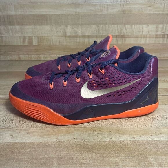 Nike Kobe 9 IX EM Deep Garnet GS Hyper Crimson 653593-601 Size 6.5Y Womens 8 - Picture 2 of 7